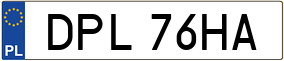 Trailer License Plate